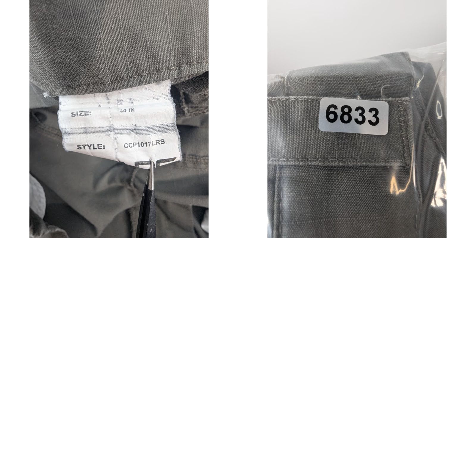 Vintage LAPG Urban Ops Tactical Cargo Pants Grey Men’s 44x30 Ripstop - LA Police Gear Cargo Pants Mens Gray 44x30 Size US 44 / EU 60 - 9 Thumbnail