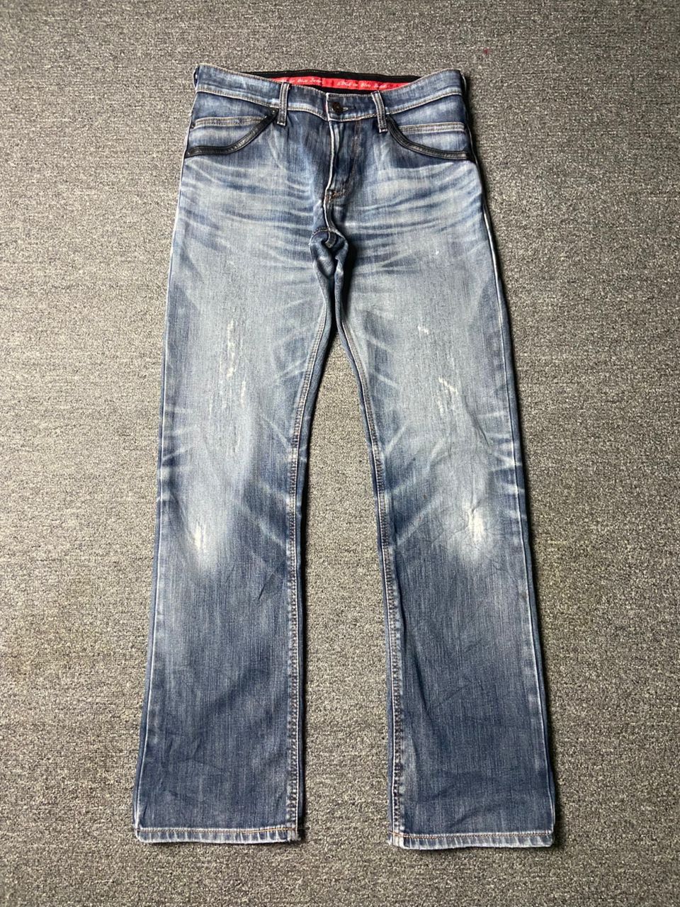 Edwin Edwin Edge Of Blue Distressed Denim Jeans (139) Size US 32 / EU 48 - 1 Thumbnail