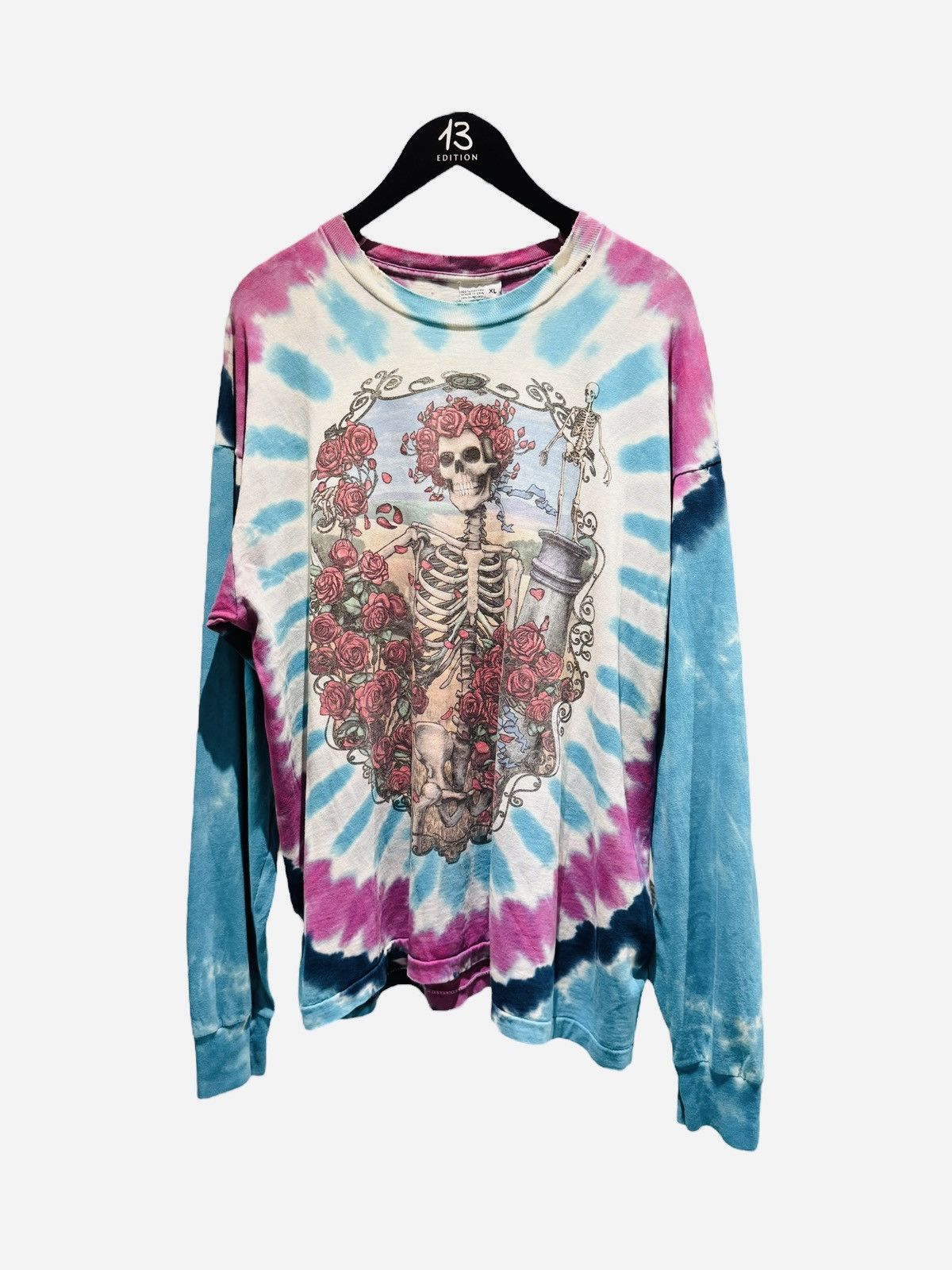 Grateful Dead Thrashed and Faded Vintage Grateful Dead Tie-Dye Long Sleeve Size US XXL / EU 58 / 5 - 1 Thumbnail