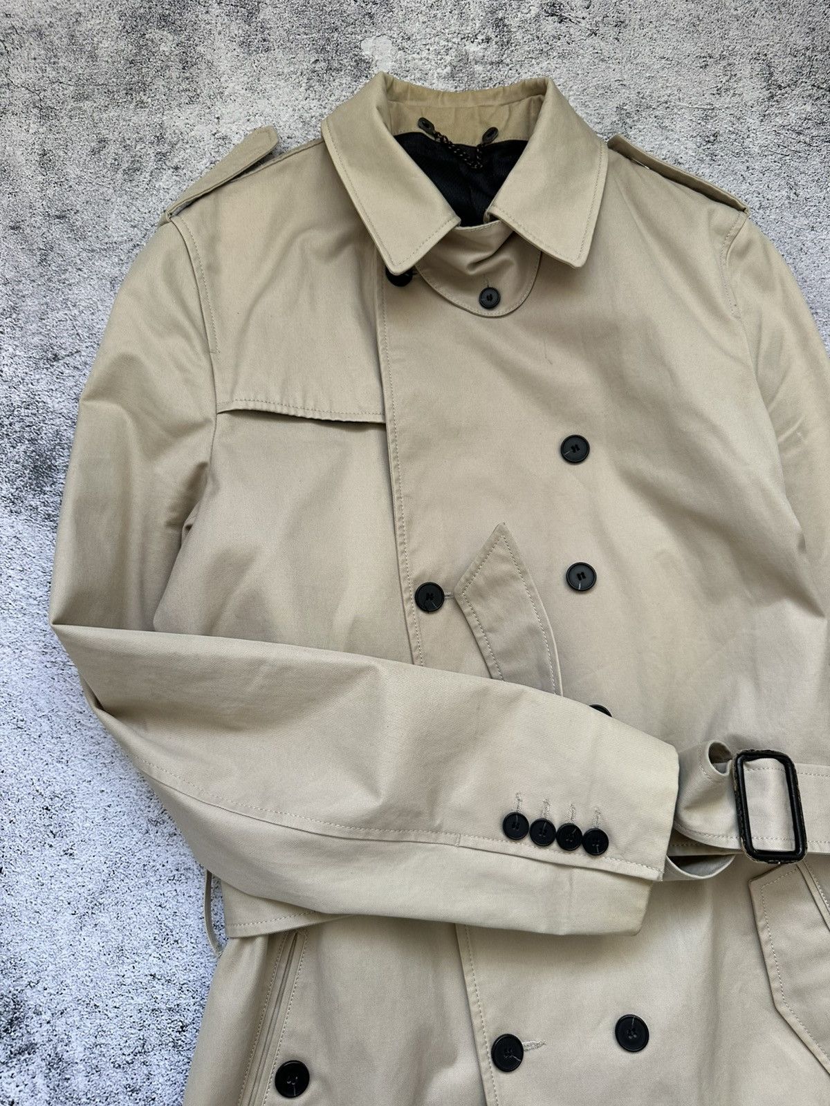 Sandro Mens Sandro Trench Coat M Size Size US M / EU 48-50 / 2 - 7 Thumbnail