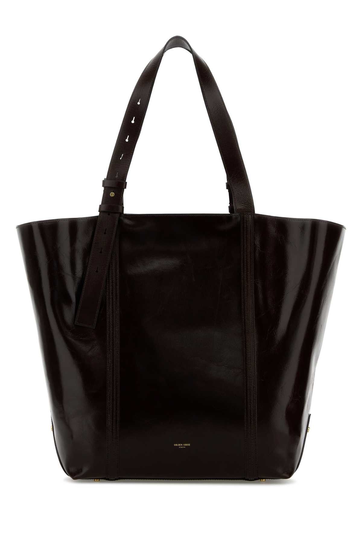 Golden Goose Dark Brown Leather 24.7 Shopping Bag Size ONE SIZE - 1 Thumbnail