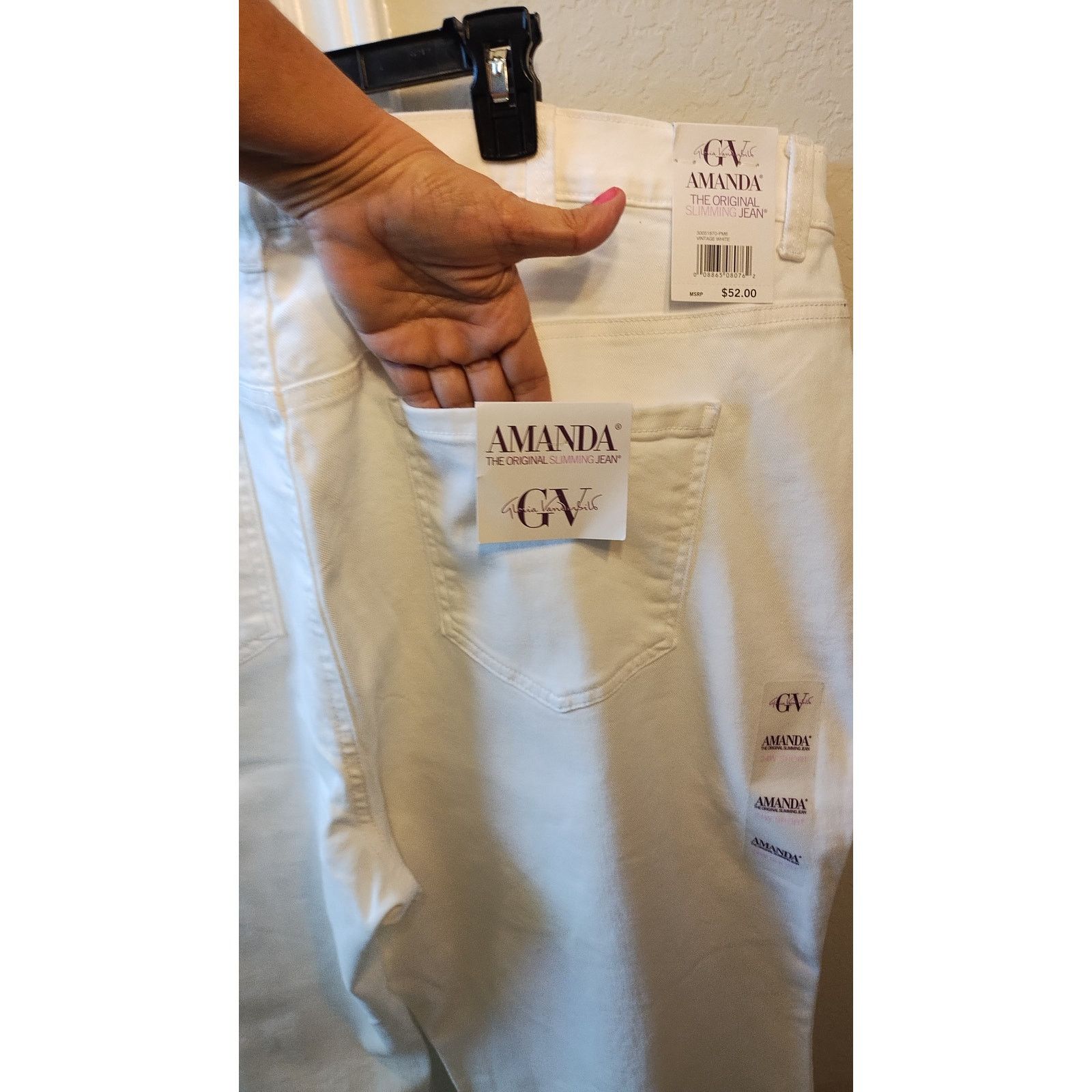 Gloria Vanderbilt NWT Gloria Vanderbilt Slimming Jeans Women Size 24W White Size 24" / US 00 / IT 34 - 8 Thumbnail
