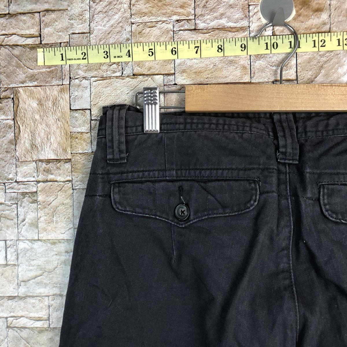 Japanese Brand Top Valu Black Cargo Multipocket Pants #A728 Size US 32 / EU 48 - 18 Thumbnail