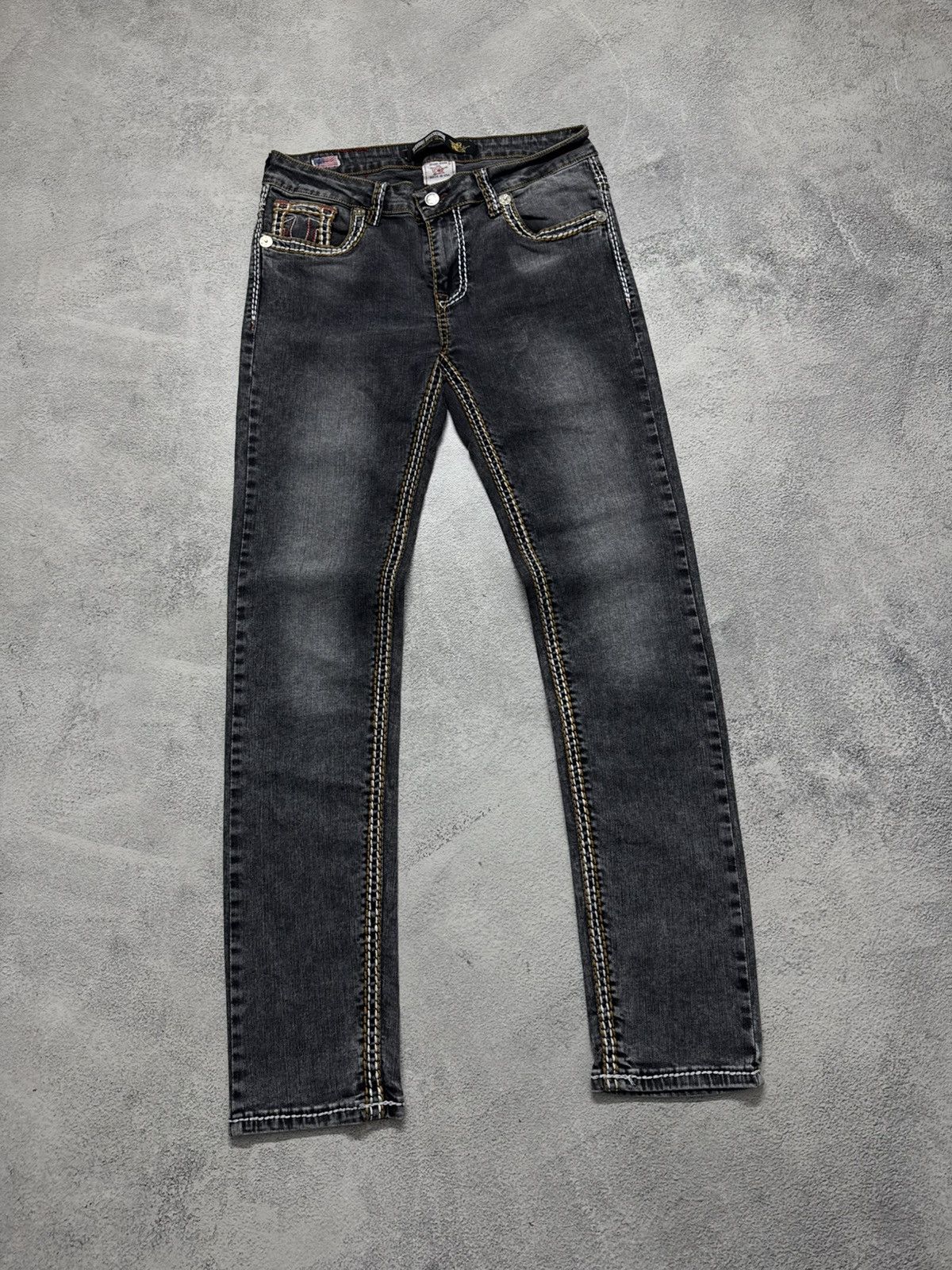 True Religion Vintage Y2k True Religion USA Denim Jeans 90’s Size 33" - 12 Thumbnail