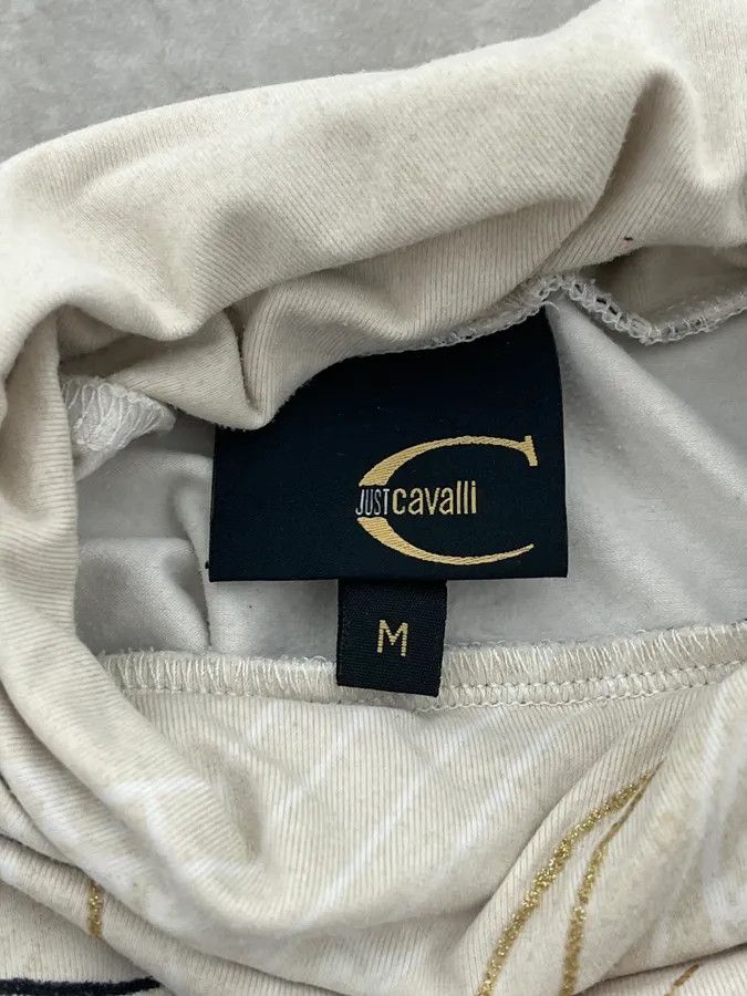 Just Cavalli AW2003 Cavalli Beige Turtleneck Longsleeve Size XS / US 0-2 / IT 36-38 - 8 Thumbnail