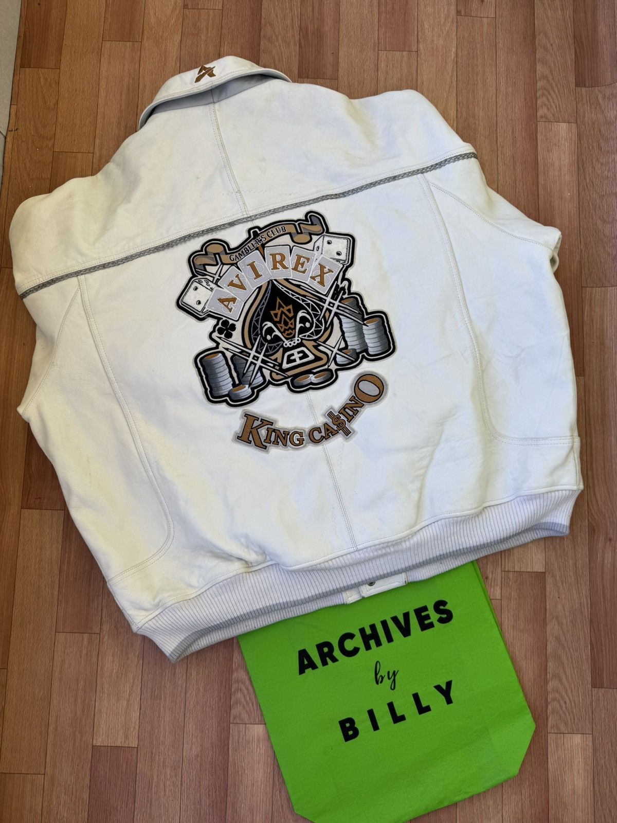 Avirex 🔥90's Avirex King Casino leather jacket Size US XXL / EU 58 / 5 - 4 Thumbnail