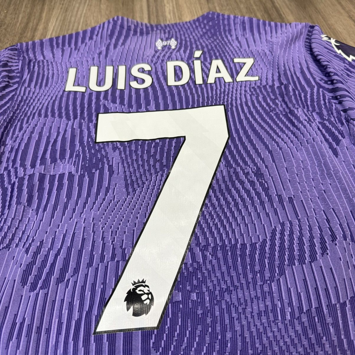 Nike Liverpool 22/23 Match issued/worn away shirt #7 Luis Diaz Size US M / EU 48-50 / 2 - 7 Thumbnail