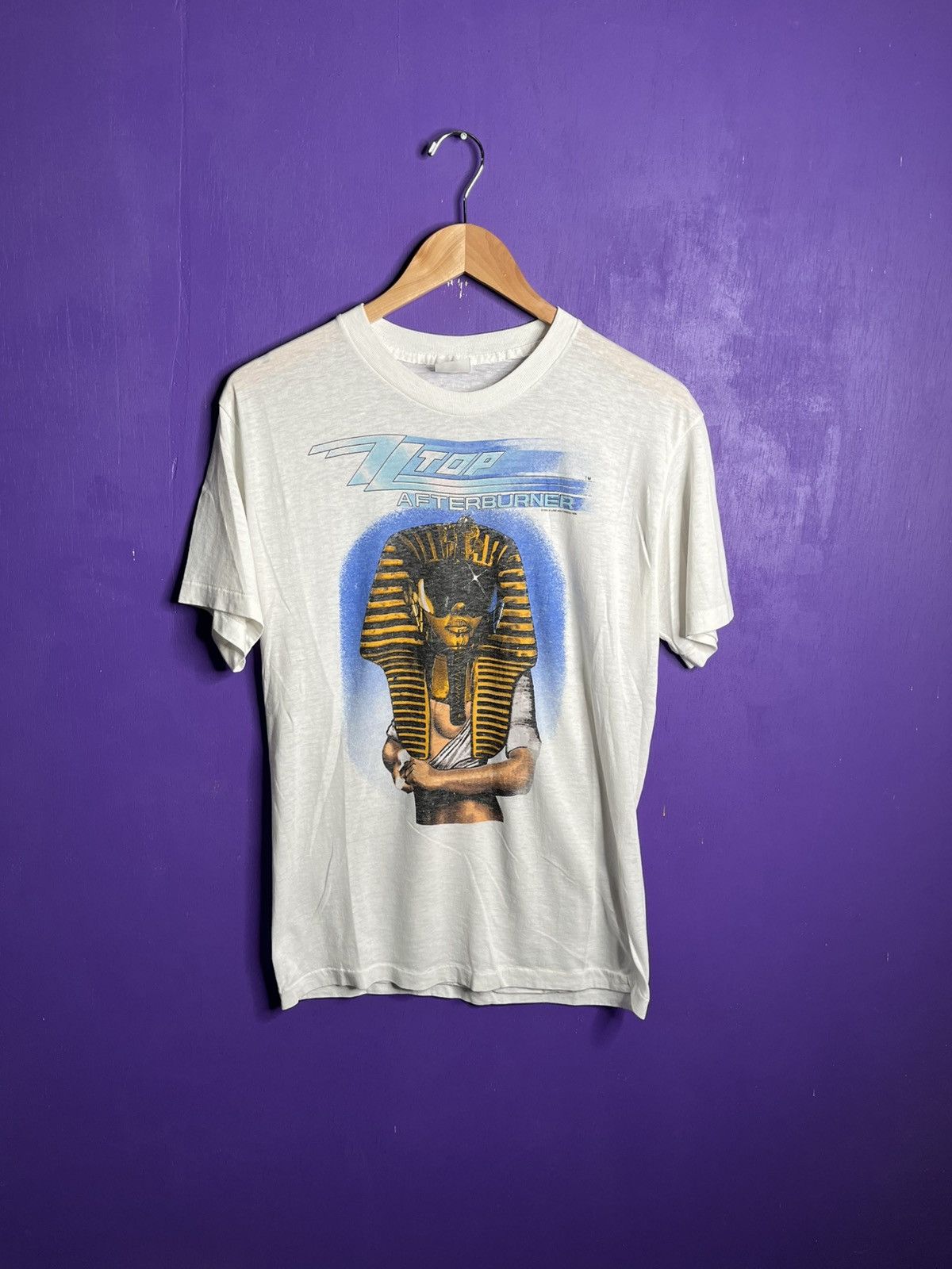 Band Tees × Vintage Vintage 1986 ZZ Top afterburner pharaoh tour t-shirt Size US M / EU 48-50 / 2 - 1 Thumbnail
