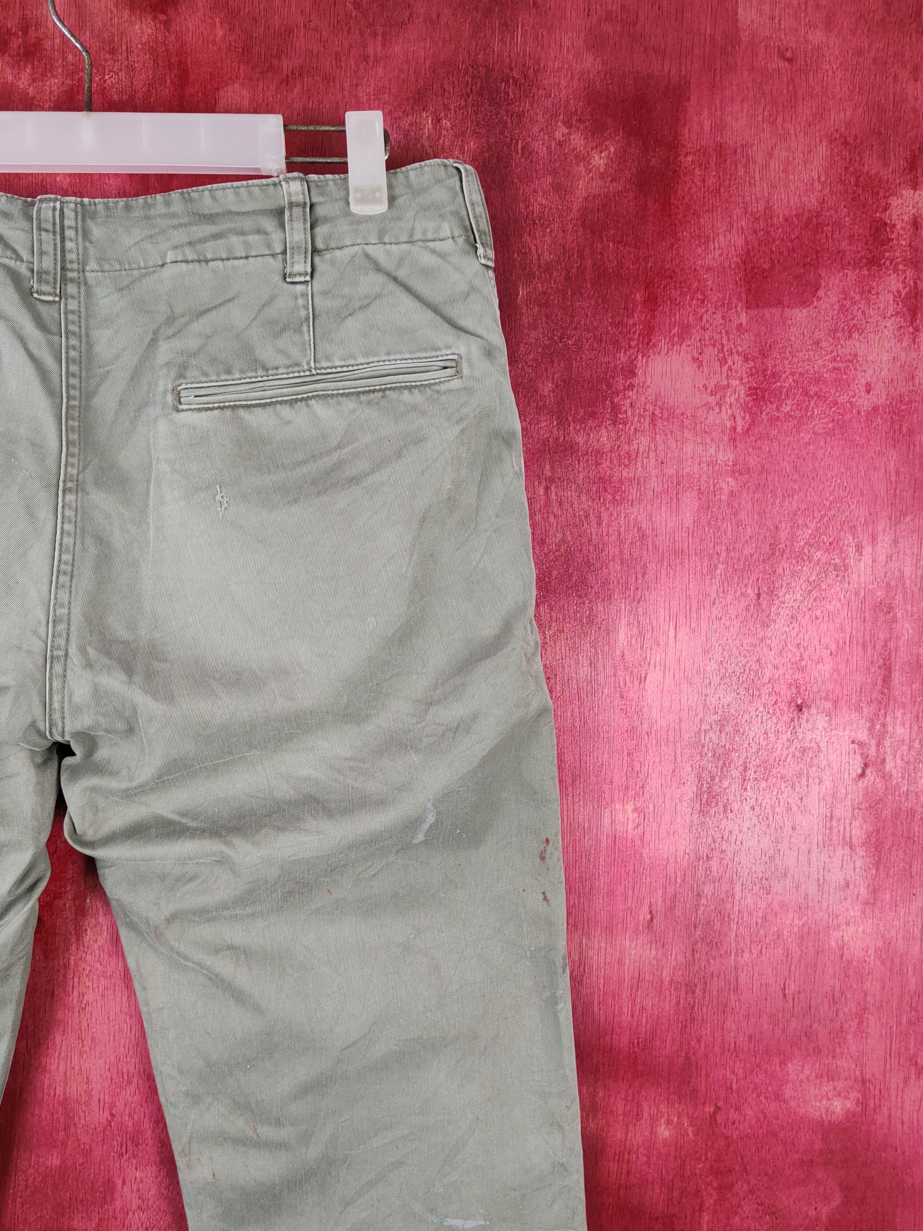 Japanese Brand × Uniqlo Uniqlo Green Faded Multipocket Casual Pants #S1443 Size US 32 / EU 48 - 10 Thumbnail
