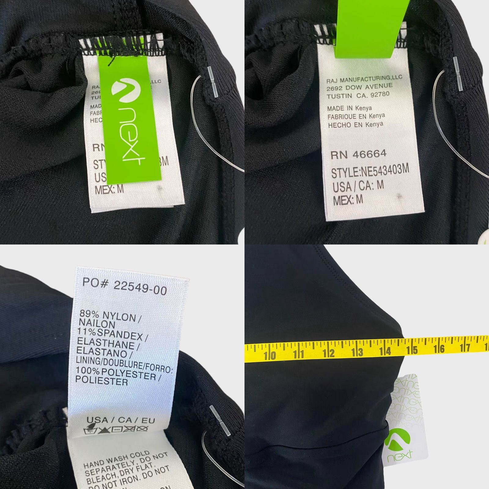 NEXT NEXT Athletic Tank Top Black Women’s Size Medium Built-In-Bra Activewear New Size M / US 6-8 / IT 42-44 - 8 Thumbnail