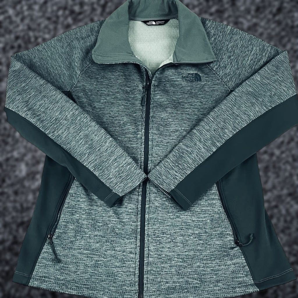 The North Face Jacket Women’S L Green Full Zip Pockets Arcata Full Zip Polyester Elastane - Regular Fit, Women's (Size Large)
