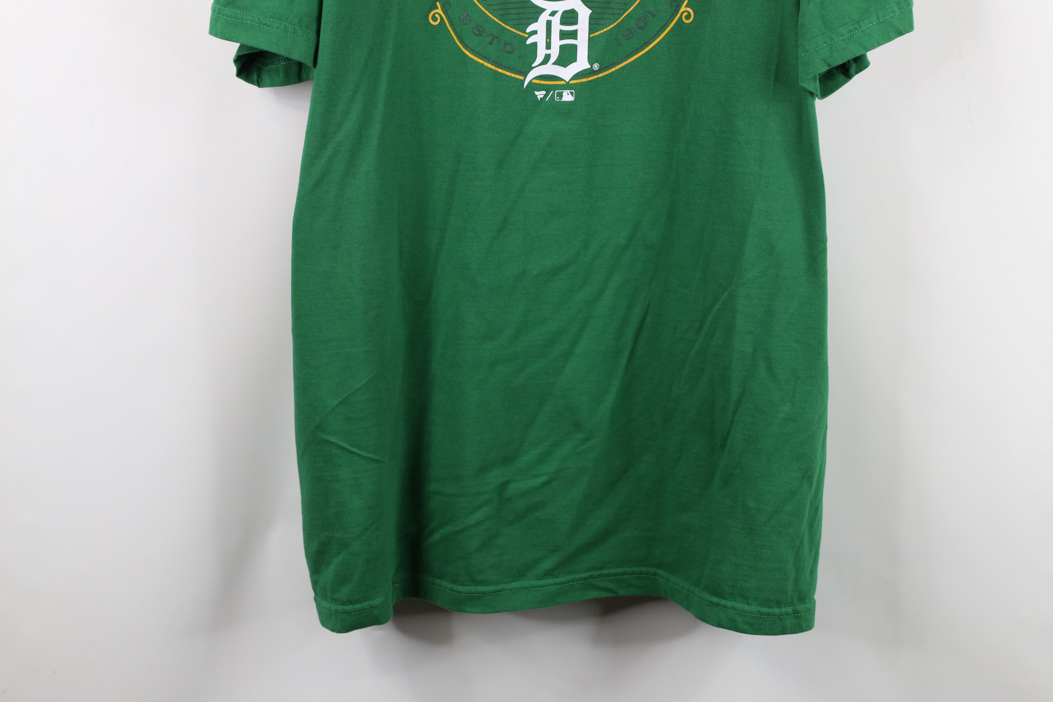 Vintage Fanatics Patricks Day Detroit Tigers Baseball T-Shirt Green Size US XXL / EU 58 / 5 - 3 Thumbnail