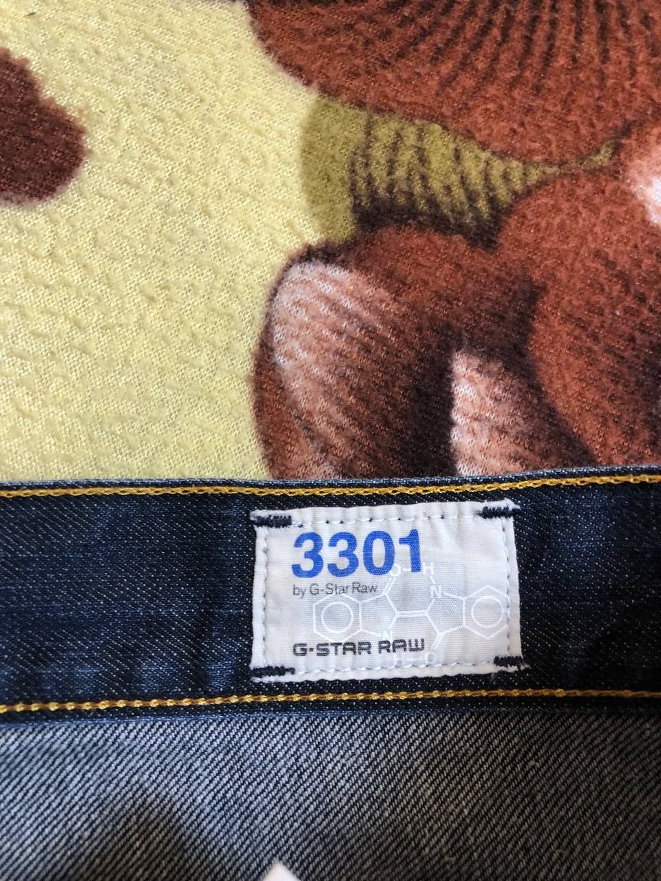 G-Star G-STAR 3301 Men's Jeans Slim Fit Tapered Blue Denim Cotton Size US 33 - 2 Thumbnail