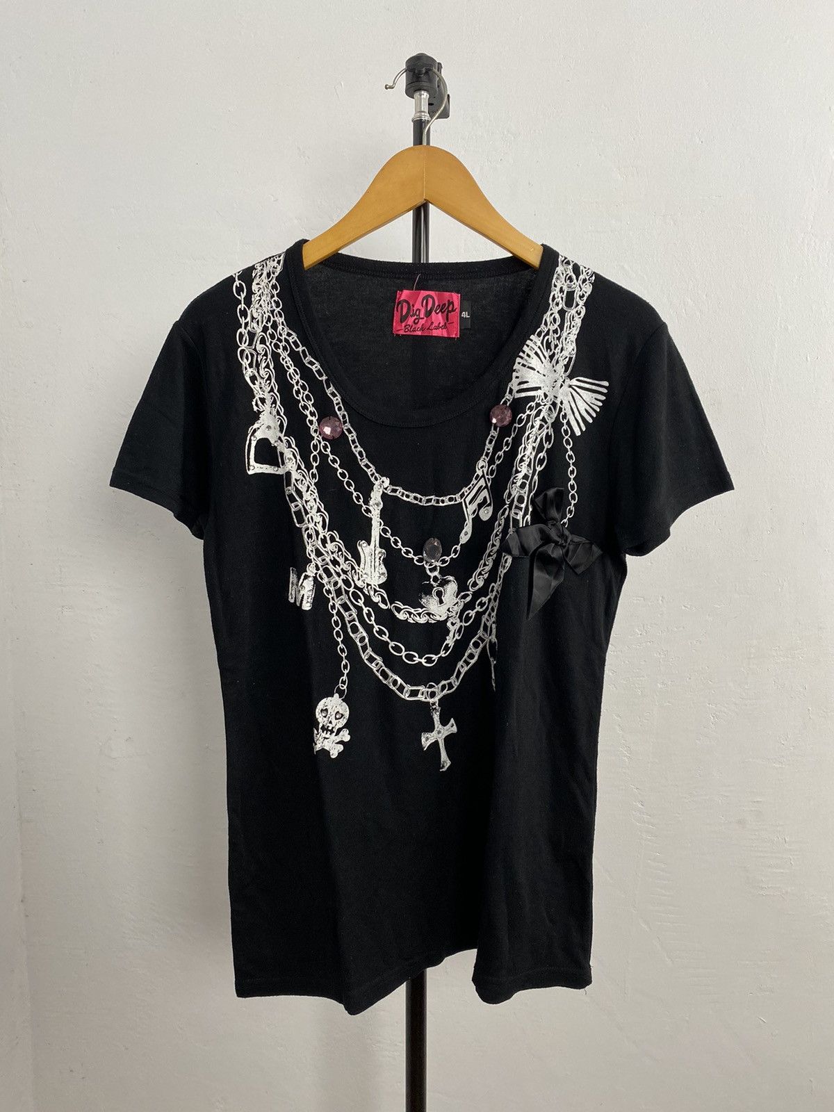 If Six Was Nine × Japanese Brand × Le Grande Bleu (L.G.B.) Dig Deep necklace printed t-shirt Size US L / EU 52-54 / 3 - 1 Thumbnail