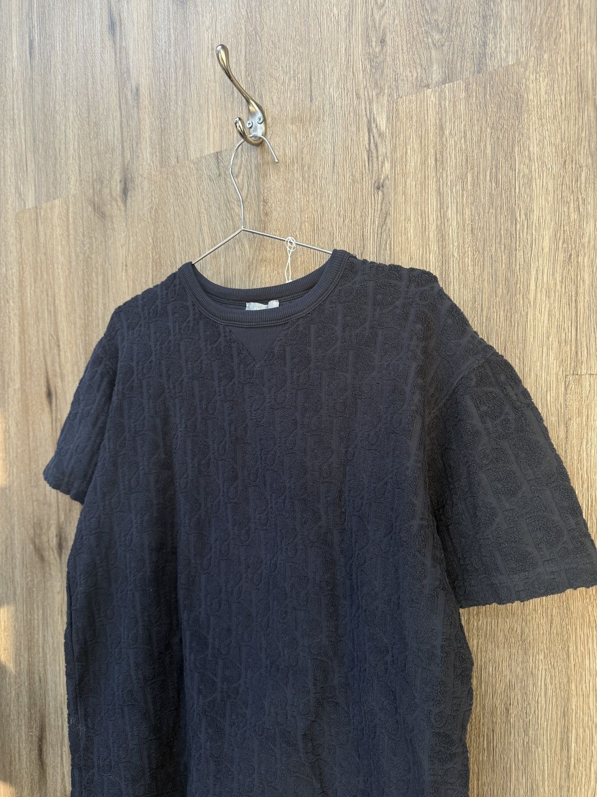 Dior Christian Dior Navy Towel Short Sleeve Size US S / EU 44-46 / 1 - 3 Thumbnail