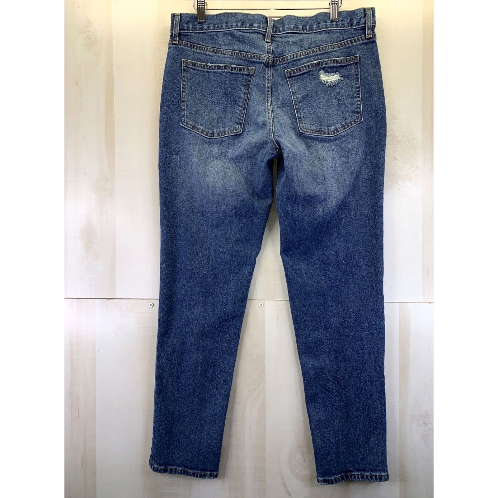 Gap VINTAGE Gap Jeans Distressed Best Girlfriend Women’s SZ 29 Blue 5-Pocket Design Jeans Women Size 29" - 6 Thumbnail