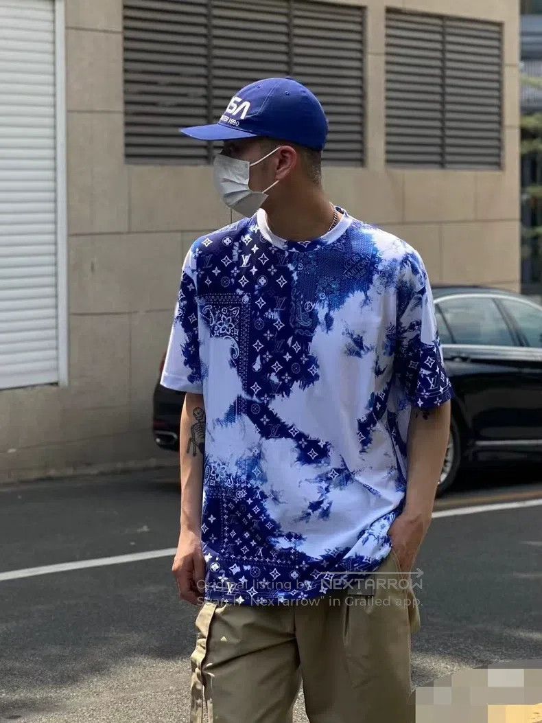 Louis Vuitton Louis Vuitton full cashew flower logo short sleeves Size US XXL / EU 58 / 5 - 2 Thumbnail