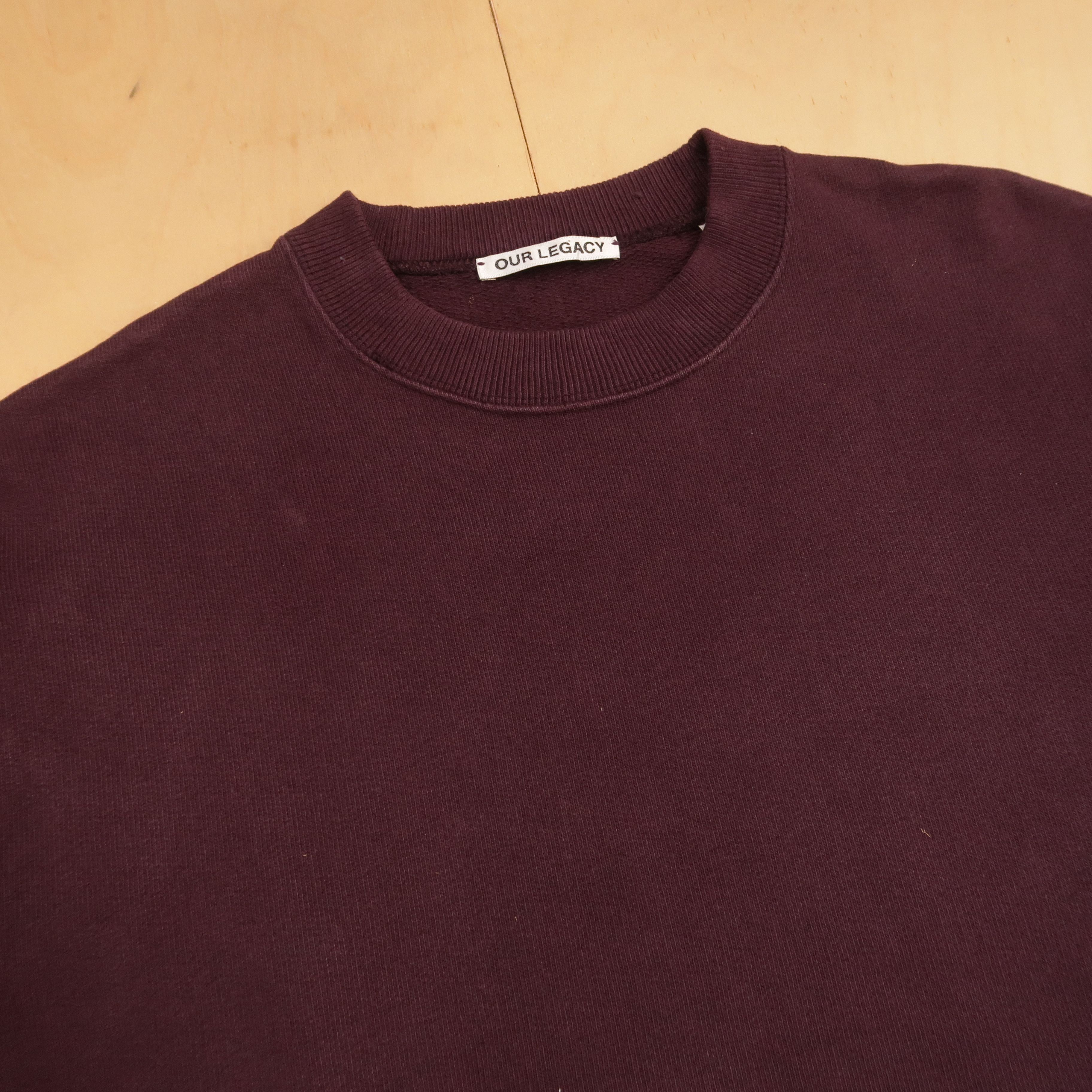 Our Legacy Our Legacy First Sweat Maroon Sweatshirt Size US S / EU 44-46 / 1 - 6 Thumbnail