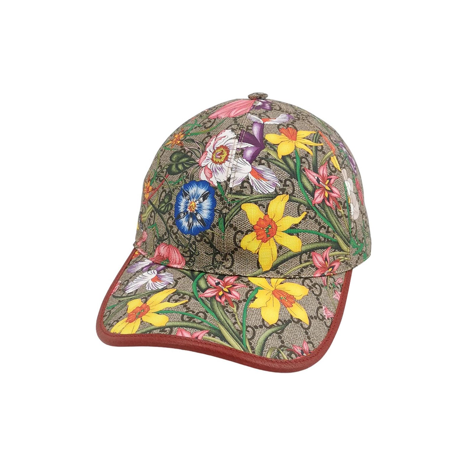 Gucci Gucci Floral GG Supreme Baseball Hat S Size ONE SIZE - 1 Thumbnail