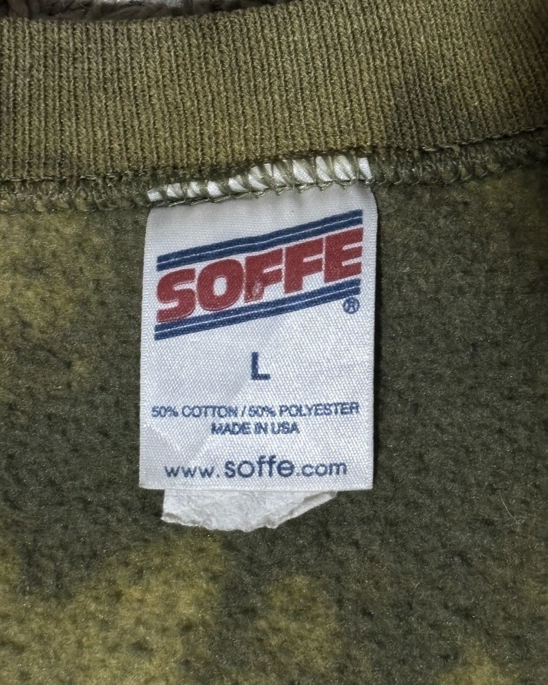 Soffe 1990’s Soffe USMC Army “Military Green” Tie-dye Sweatshirt Size US L / EU 52-54 / 3 - 4 Thumbnail