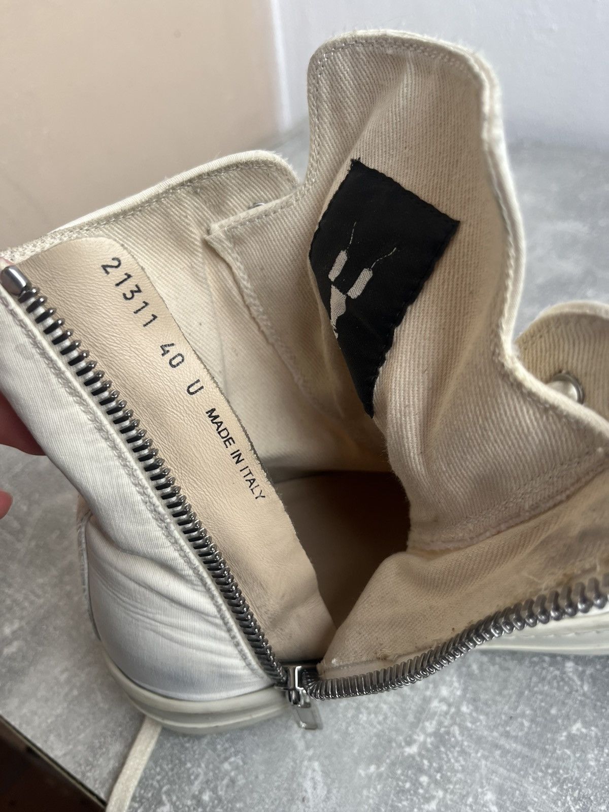 Rick Owens Rick owens ramones Size US 7 / EU 40 - 7 Thumbnail