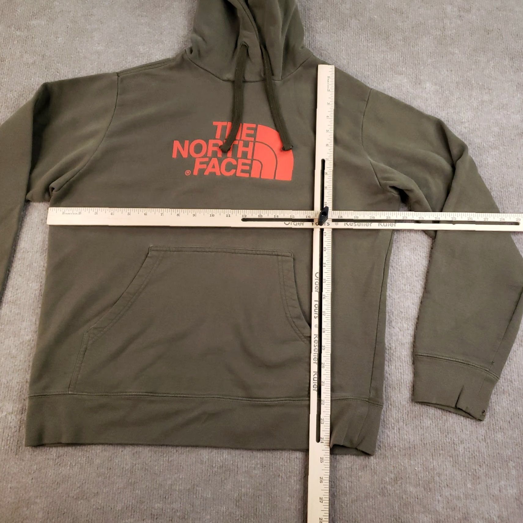 The North Face The North Face Hoodie Mens M Green Pullover Hooded Pockets Outdoor Vintage: No Size US M / EU 48-50 / 2 - 2 Thumbnail