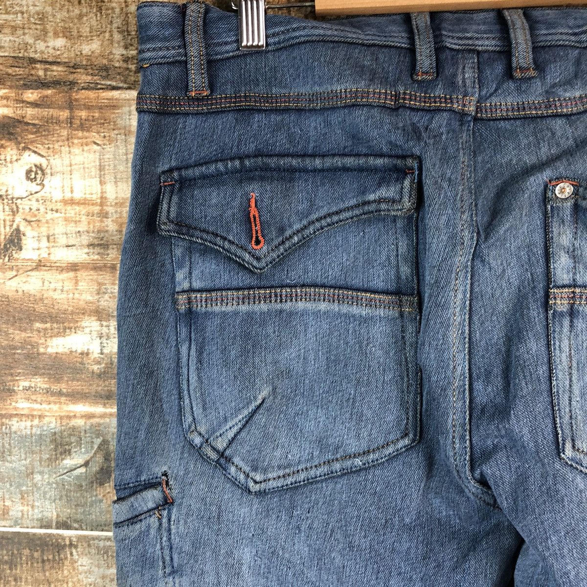 Japanese Brand Field Core Blue Distressed Denim Pants #A2138 Size US 33 - 19 Thumbnail