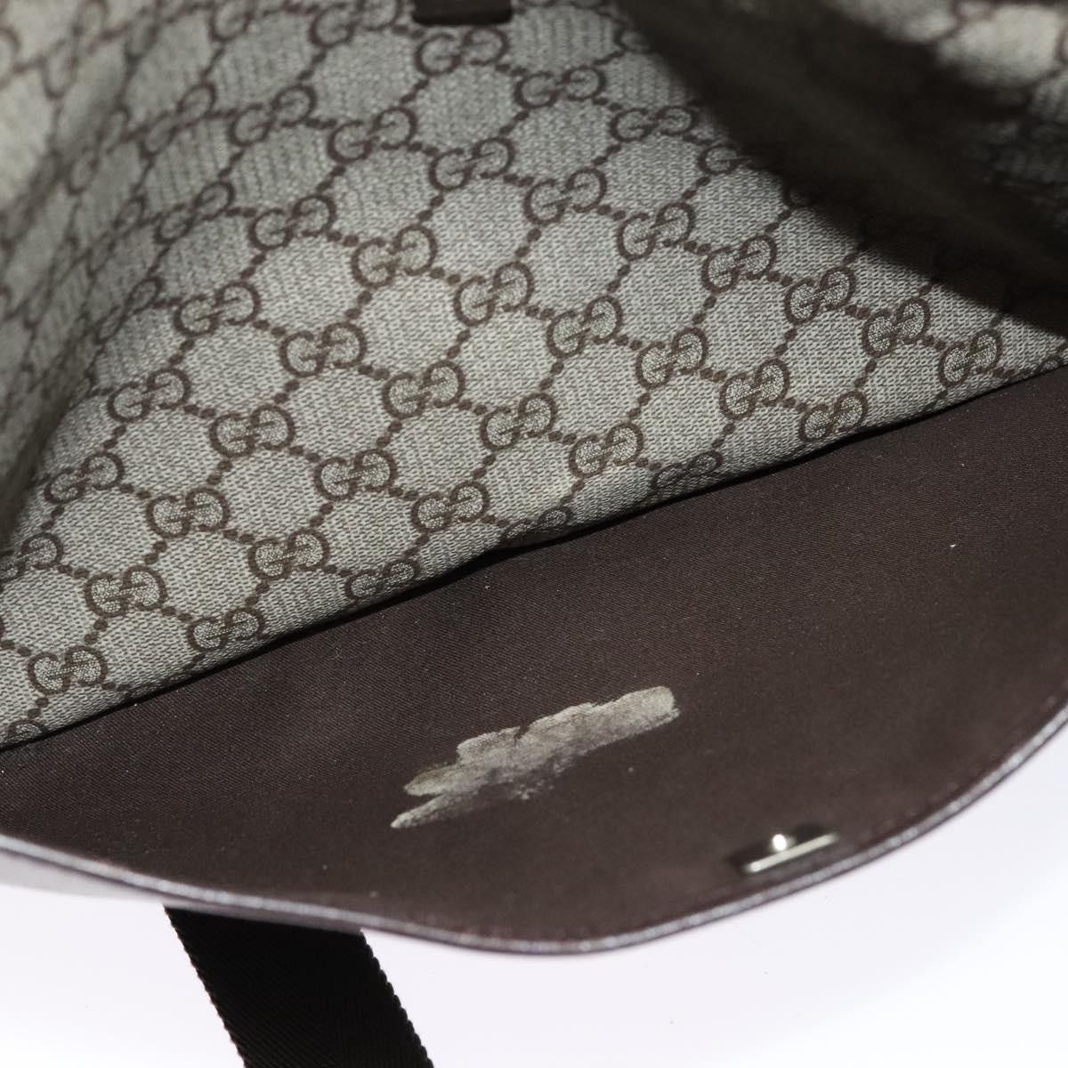 Gucci GUCCI GG Supreme Shoulder Bag Pvc Leather Beige Silver Size ONE SIZE - 20 Thumbnail