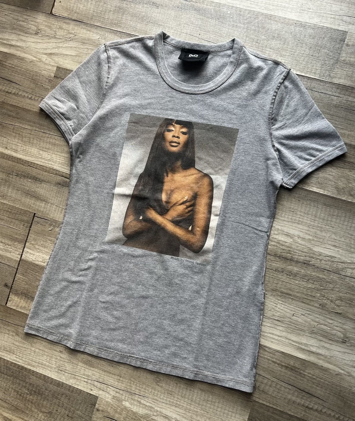 Dolce & Gabbana Dolce&Gabbana T-Shirt Photo by Mario Testino Naomi Campbell Size S / US 4 / IT 40 - 3 Thumbnail