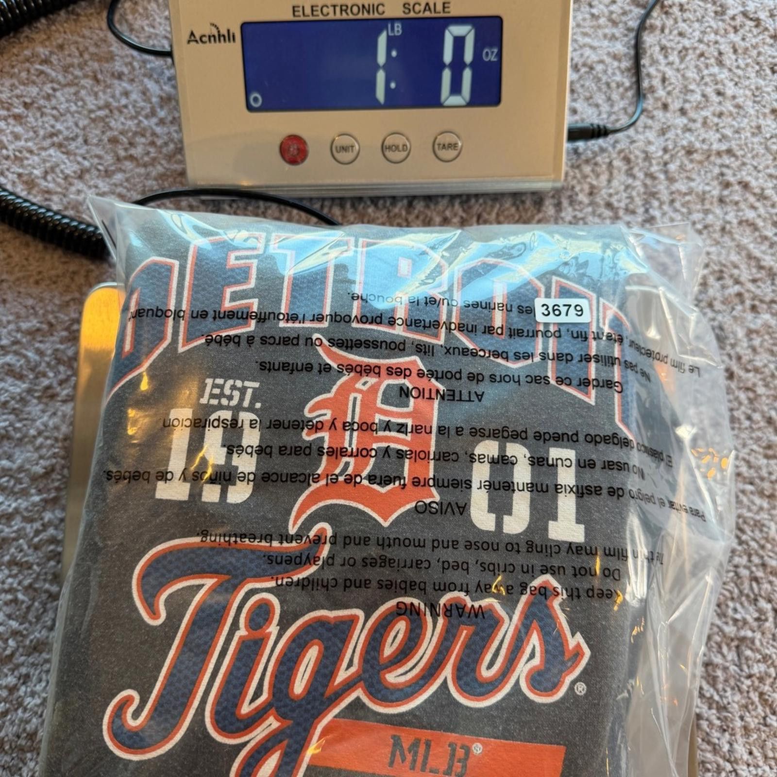 Other MLB Detroit Tigers Hoodie Men L Charcoal Pullover Sweatshirt Size US L / EU 52-54 / 3 - 6 Thumbnail