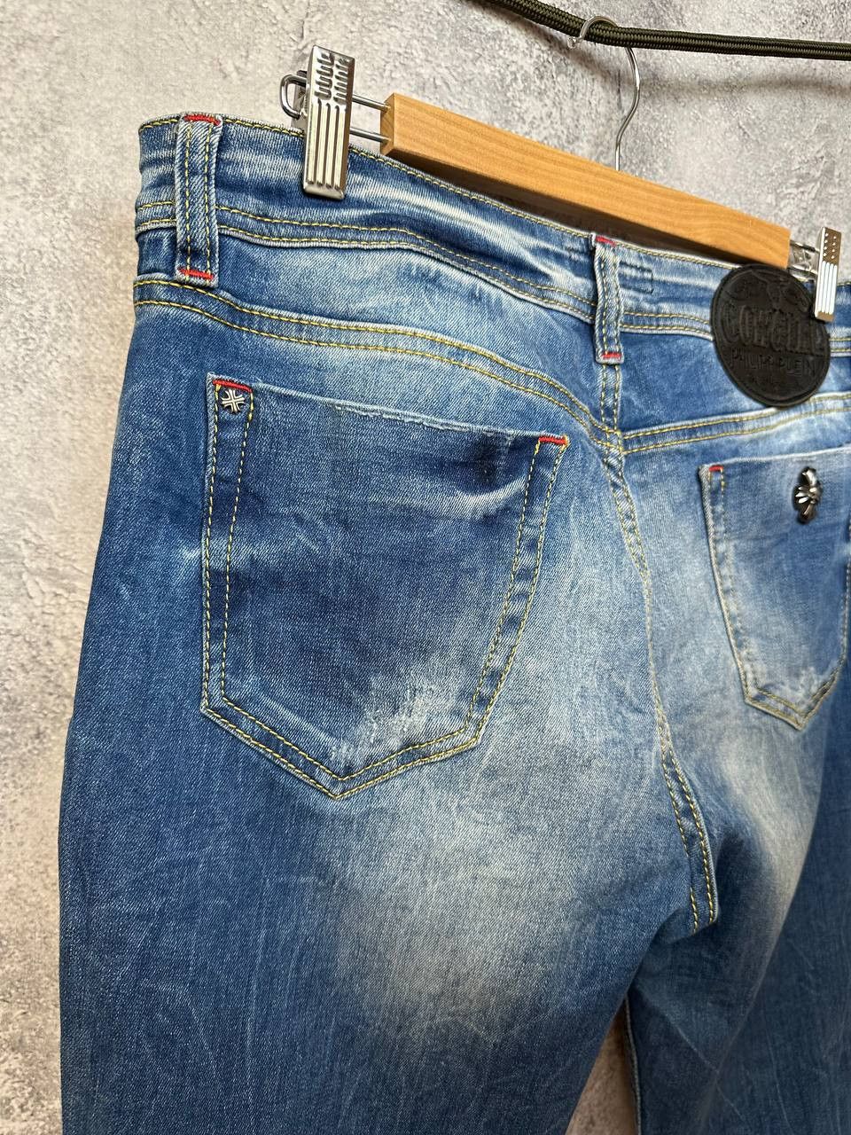 Philipp Plein Philipp Plein Illegal Fight Club Cowgirl Pants Distressed Size 32" / US 10 / IT 46 - 11 Thumbnail
