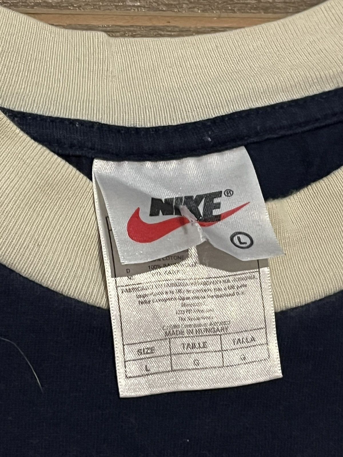 Nike × Vintage Vintage Nike Spellout Boxy T-shirt Y2K L Size US L / EU 52-54 / 3 - 3 Thumbnail