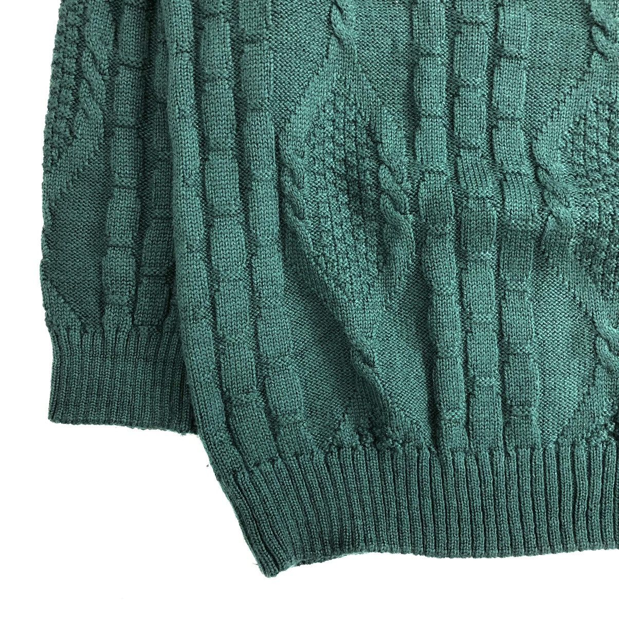 Burberry × Vintage Vintage 80s Burberrys Spell Out Knitwear Sweater Size US XL / EU 56 / 4 - 7 Thumbnail
