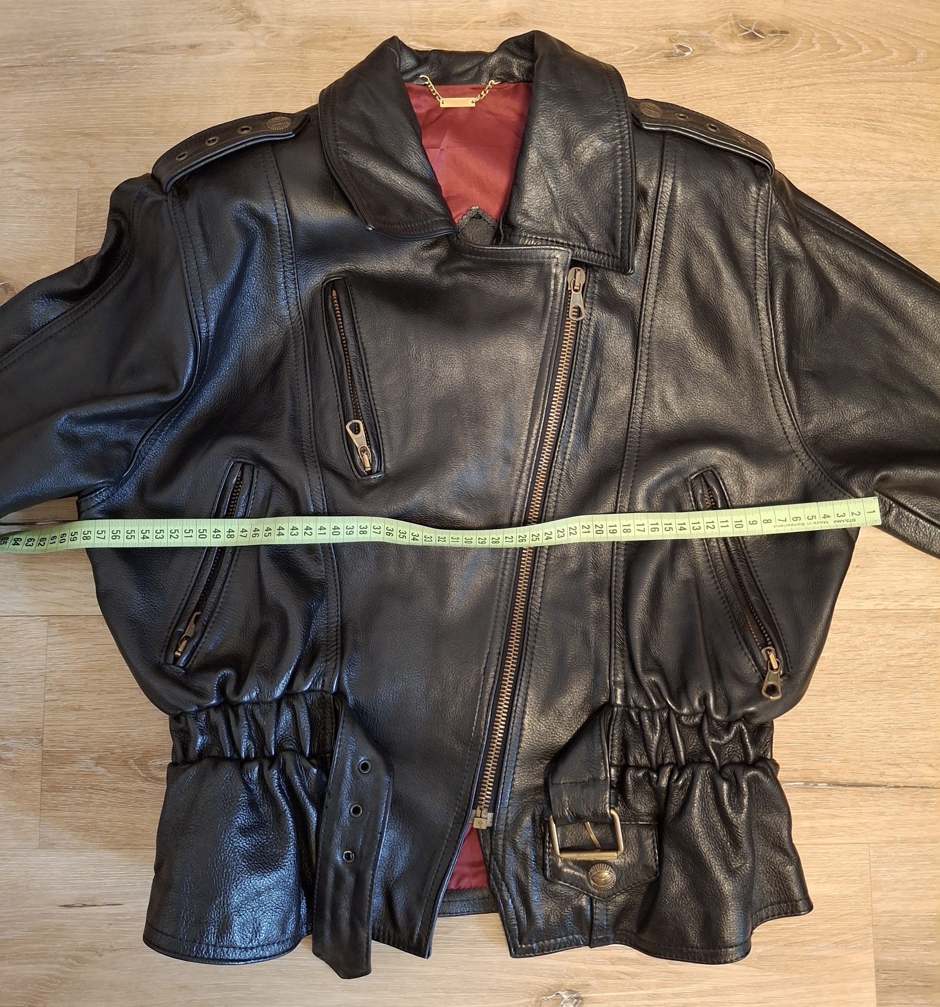Vintage Vintage Black Leather Moto Jacket Size M / US 6-8 / IT 42-44 - 16 Thumbnail