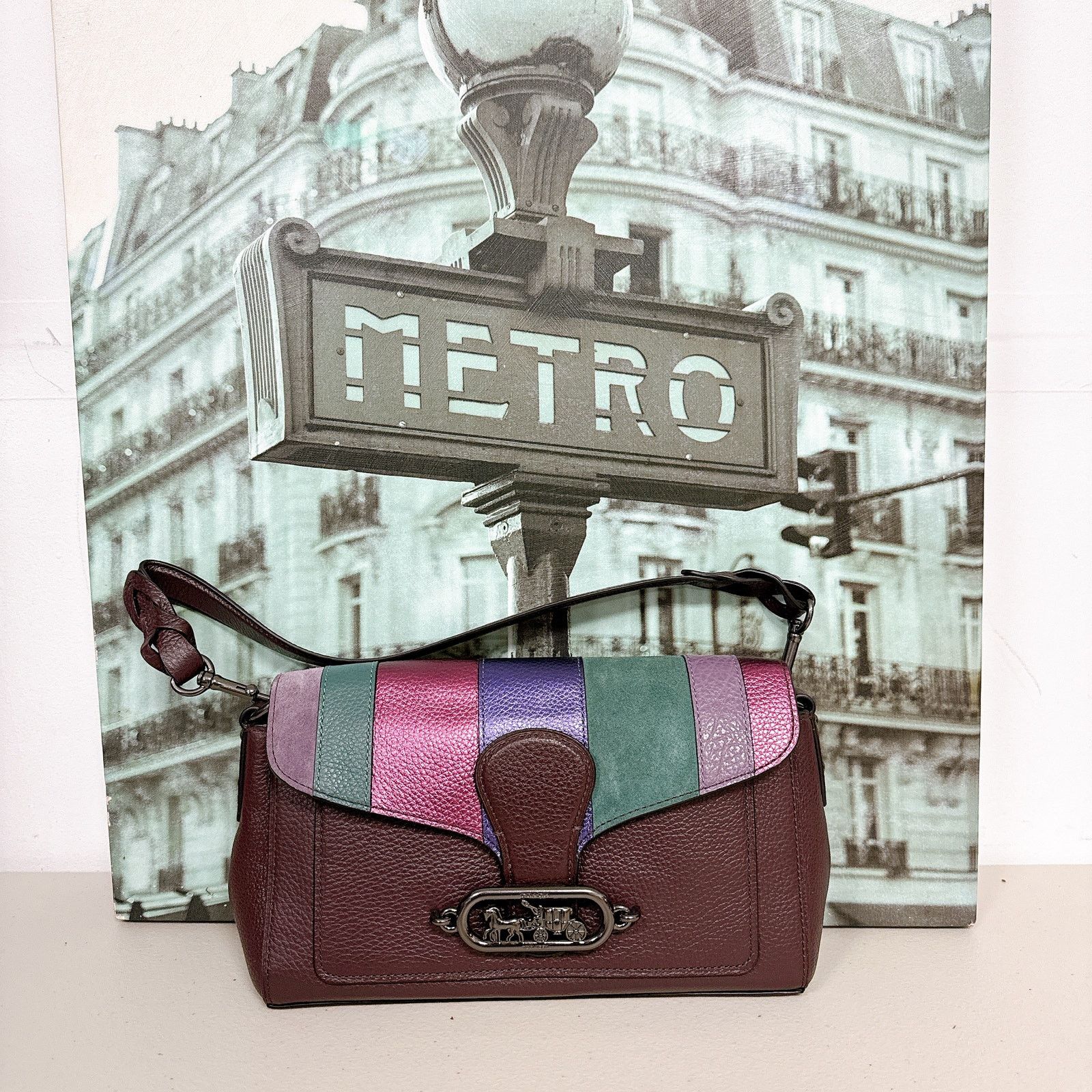 Coach Coach 91095 Jade Shoulder Bag with Piecing Size ONE SIZE - 3 Thumbnail