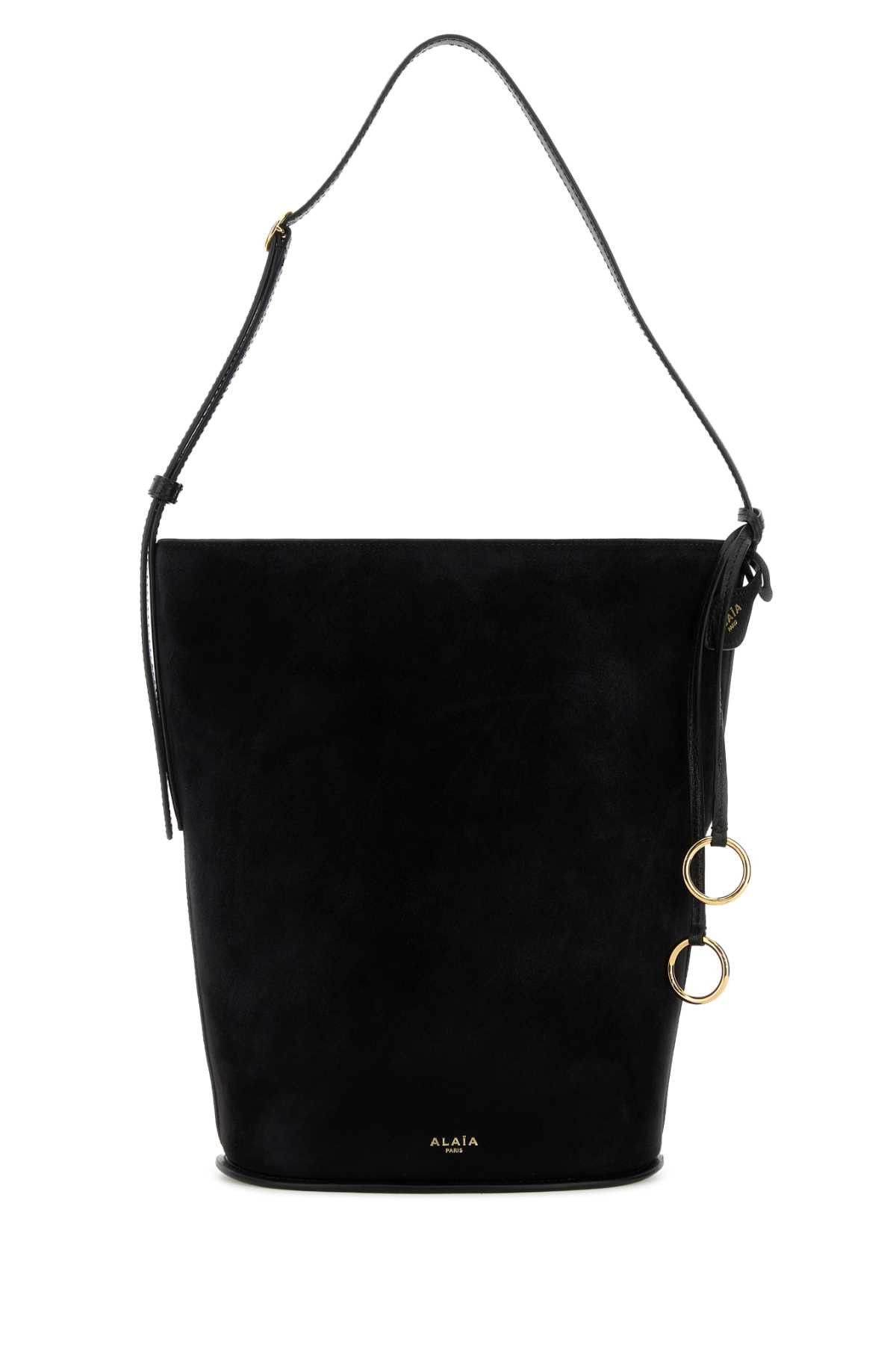 Alaia Black Suede Bucket Bag Size ONE SIZE - 1 Thumbnail
