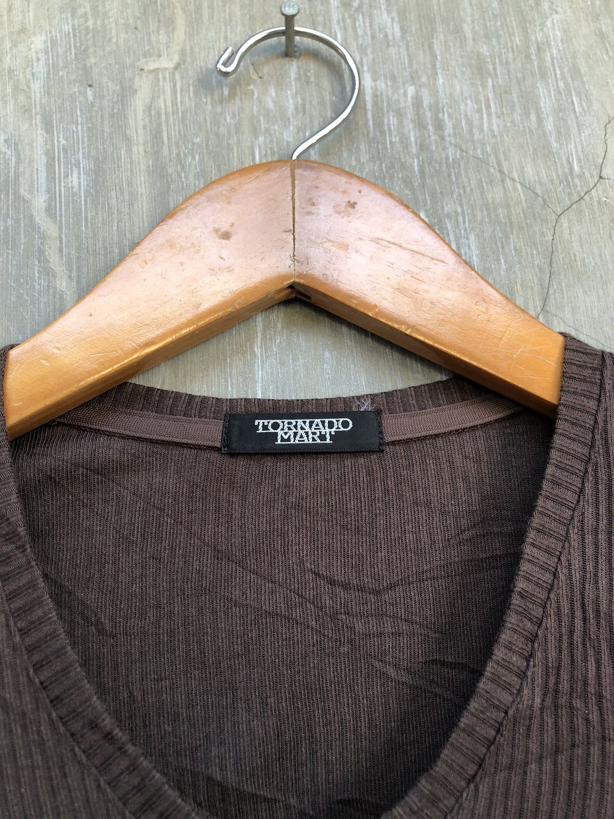 Tornado Mart Tornado Mart Brown Long Sleeve T-shirt Size US M / EU 48-50 / 2 - 4 Thumbnail