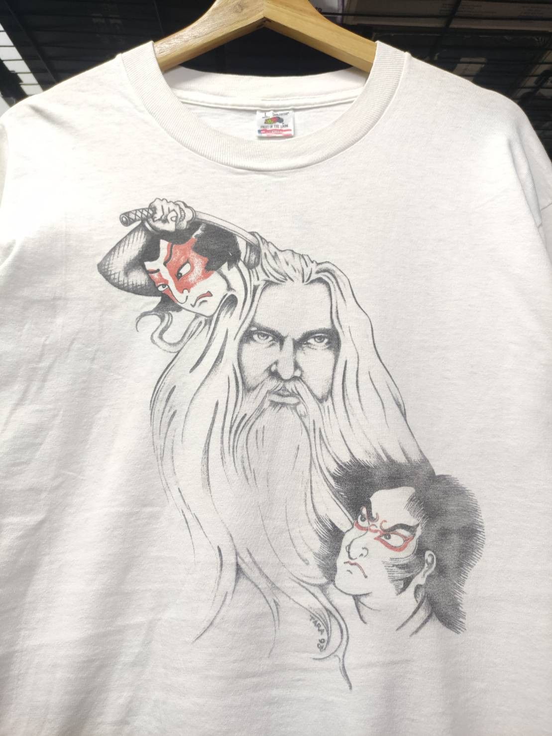 Band Tees Vtg 90's Leon Russell " Kabuki " Japan Tour T-Shirt Size US L / EU 52-54 / 3 - 1 Thumbnail