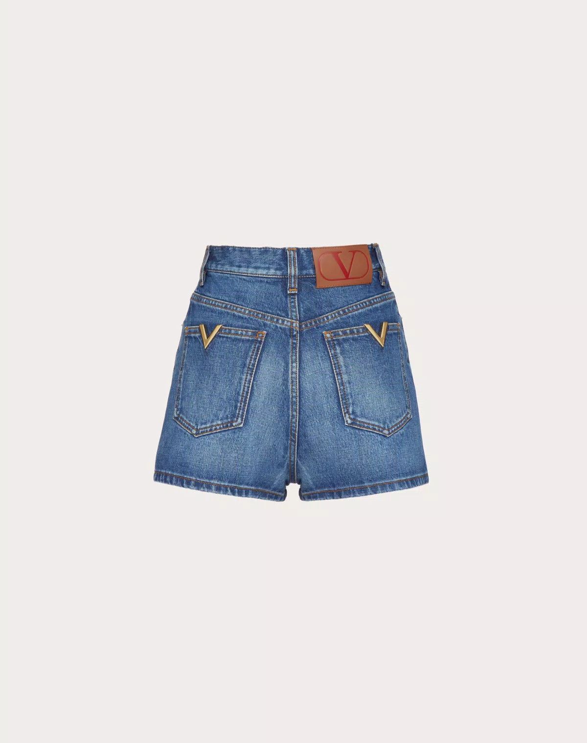 Valentino o1s1wg110625 Denim Shorts in Denim/Blue Size 28" / US 6 / IT 42 - 2 Thumbnail