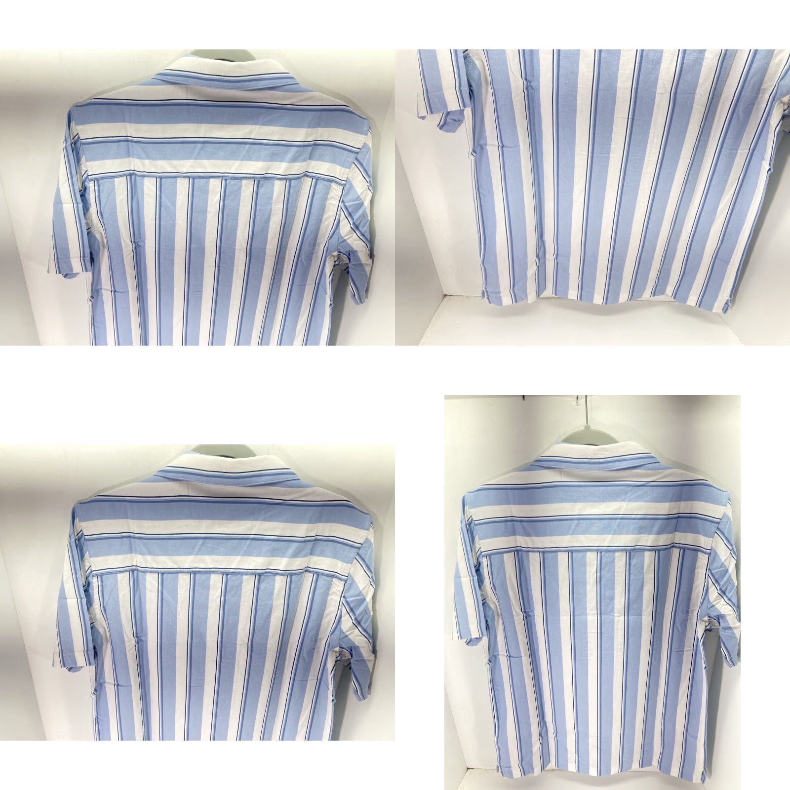 Gap VINTAGE Gap Linen Camp Shirt Men S Blue Stripe Button-Up Linen Blend Casual NWT Size US S / EU 44-46 / 1 - 8 Thumbnail