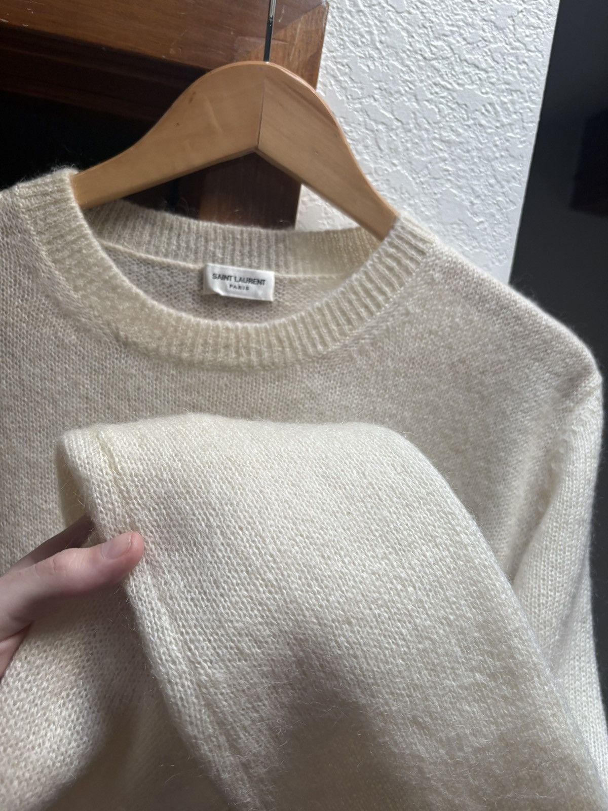 Saint Laurent Paris SS16 Saint Laurent palm tree mohair wool sweater Size US L / EU 52-54 / 3 - 3 Thumbnail