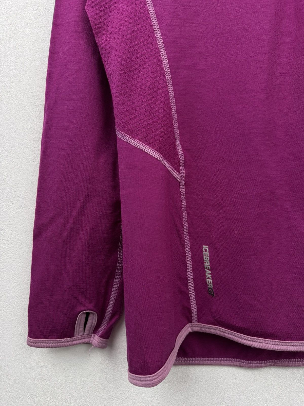 Icebreaker Icebreaker Women Thermal Half Zip Sweater Pink Size L Size L / US 10 / IT 46 - 3 Thumbnail