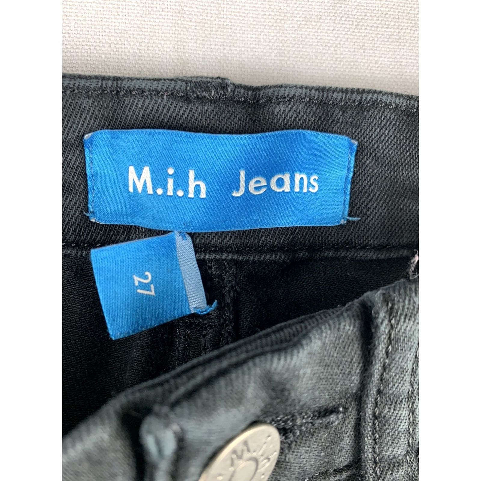 Vintage MiH Jeans Womens Bodycon High Rise Skinny Leg Size 27 Black Stretch 26X31 Size 27" / US 4 / IT 40 - 4 Thumbnail