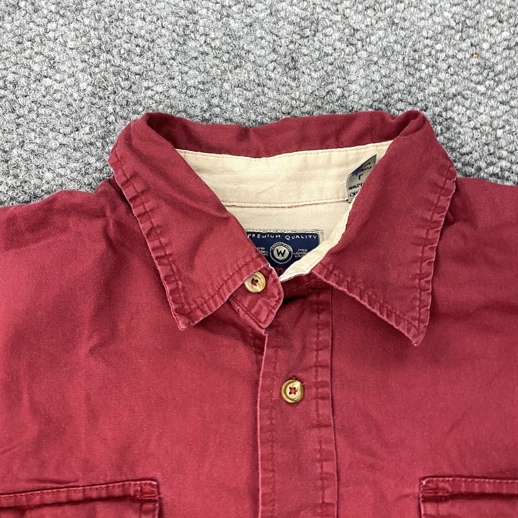 Wrangler VINTAGE Wrangler Red Button-Up Shirt Men's Large Cotton Casual Workwear Size US L / EU 52-54 / 3 - 4 Thumbnail
