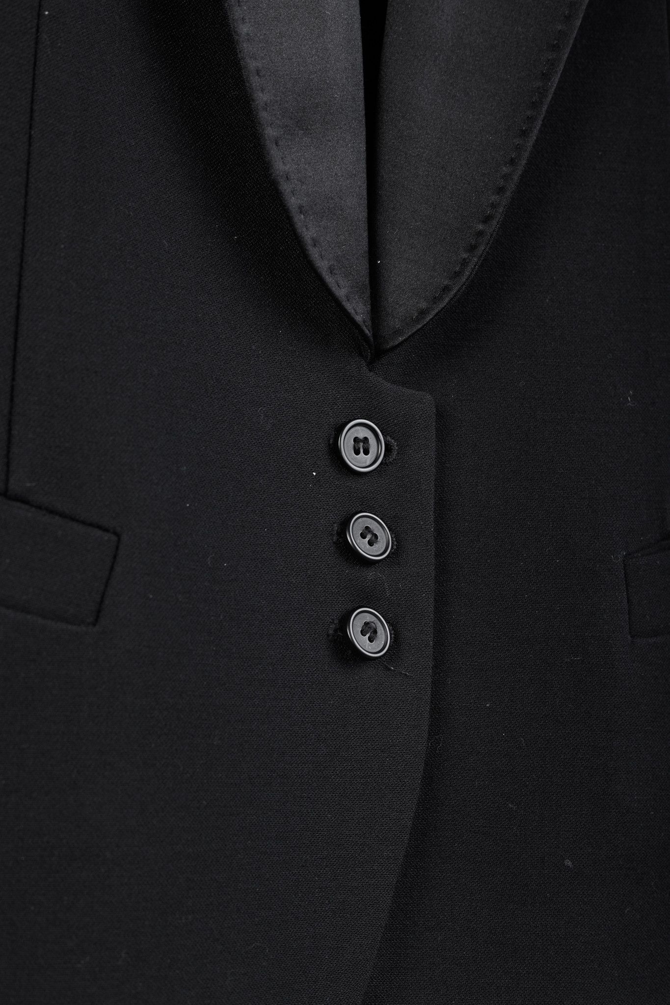 SMYTHE Smythe Tuxedo Silk Lapel Black Jacket Size L / US 10 / IT 46 - 7 Thumbnail