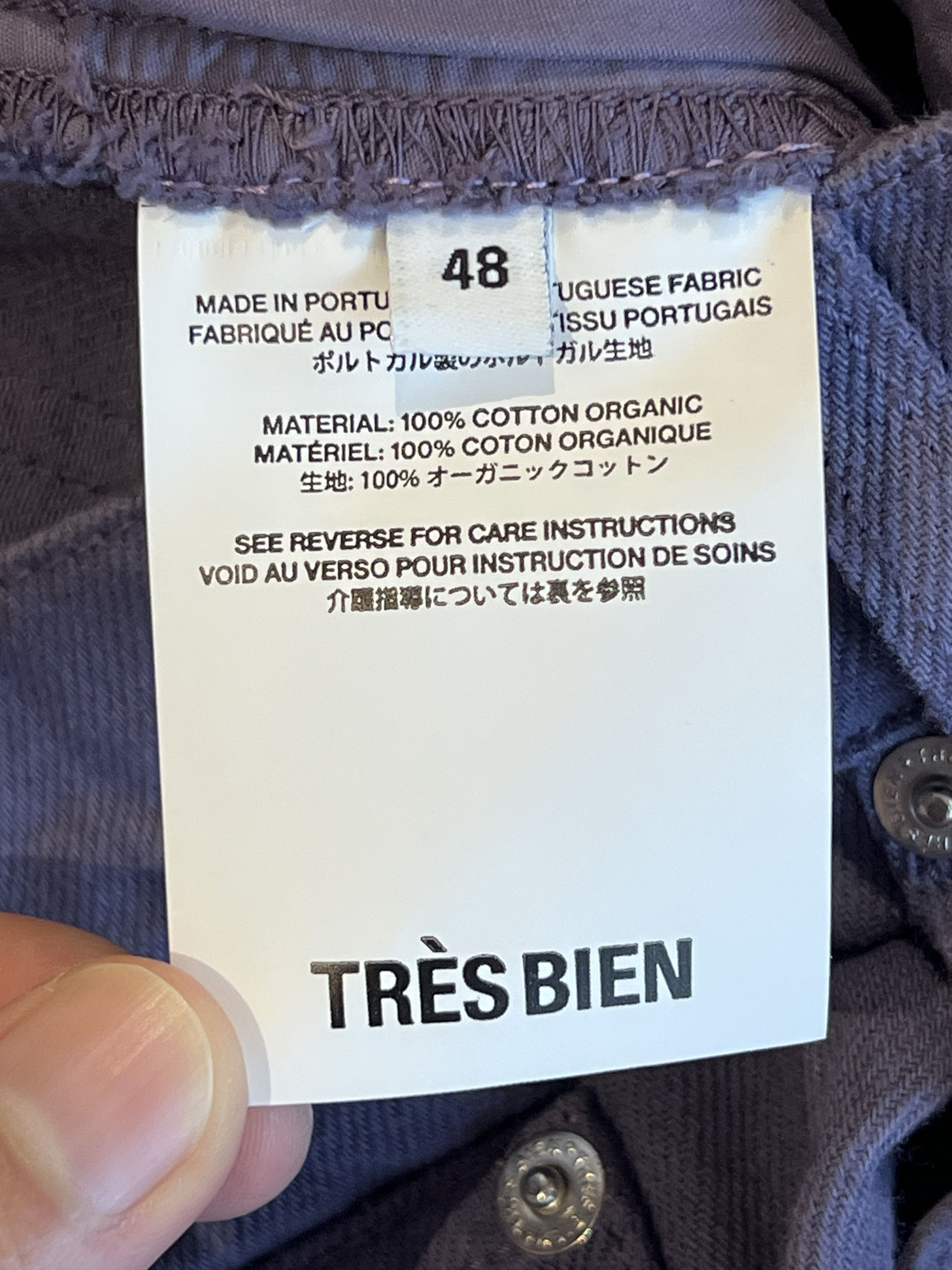 Tres Bien 💚 Très Bien Everywear Twisted 5 Pocket Work Pant Purple NEW Size US 32 / EU 48 - 18 Thumbnail