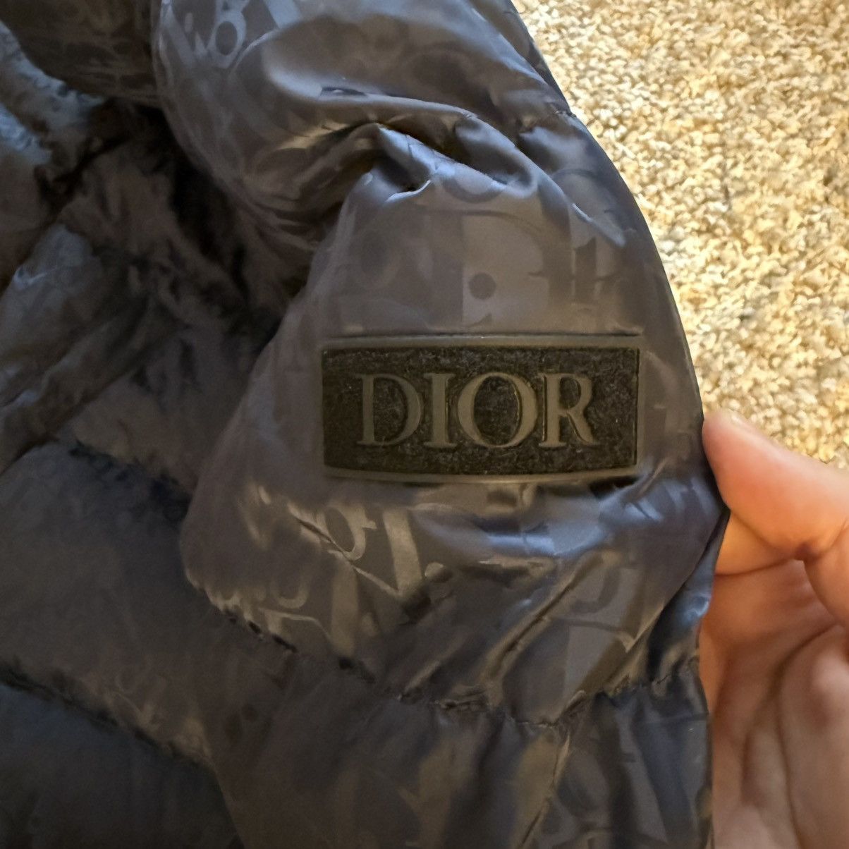 Dior Christian Dior homme paris navy blue oblique down jacket Size US S / EU 44-46 / 1 - 2 Thumbnail