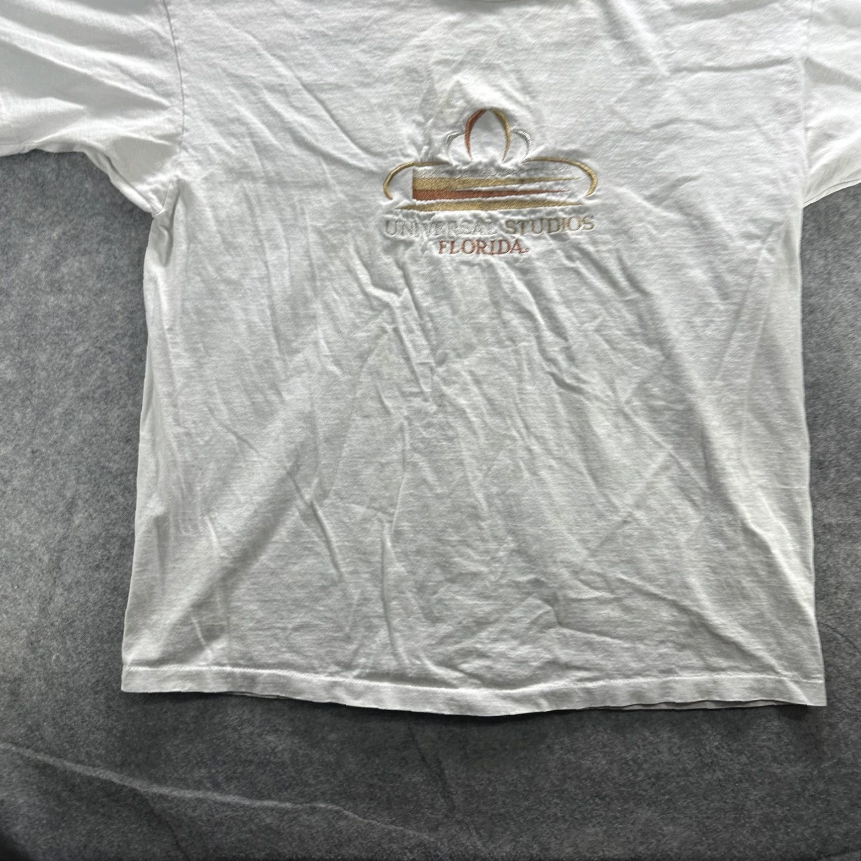 Vintage VINTAGE Universal Studios Florida Shirt Mens 2XL White Embroidered Made USA 90s Size US XXL / EU 58 / 5 - 3 Thumbnail