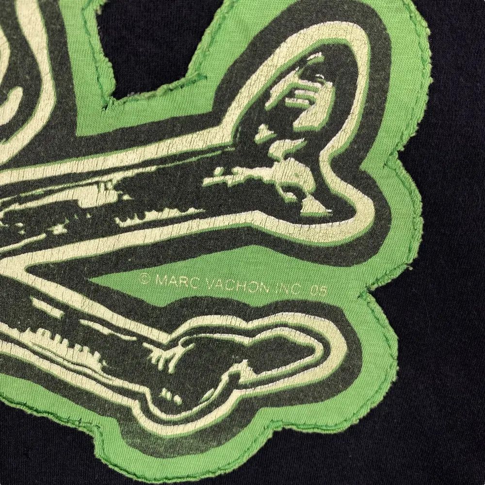 Vintage Vintage 00's MARC VACHON Hazard Cross Bone Tee Shirt Size US M / EU 48-50 / 2 - 3 Thumbnail
