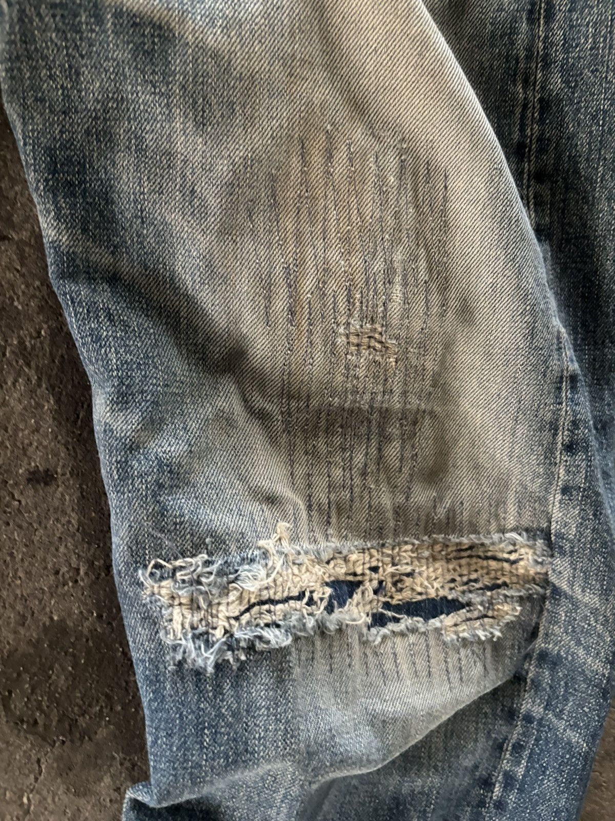 OMNIGOD Vintage Omnigod distressed selvedge denim Size US 33 - 6 Thumbnail